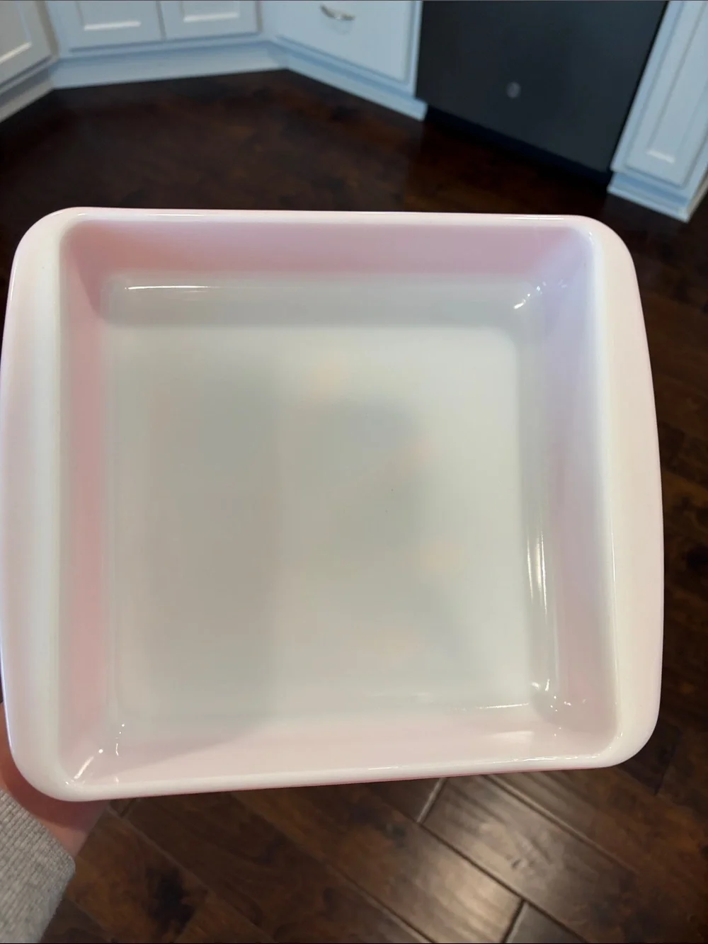 Vintage Pink Flamingo Pyrex Baking Dish with White Interior